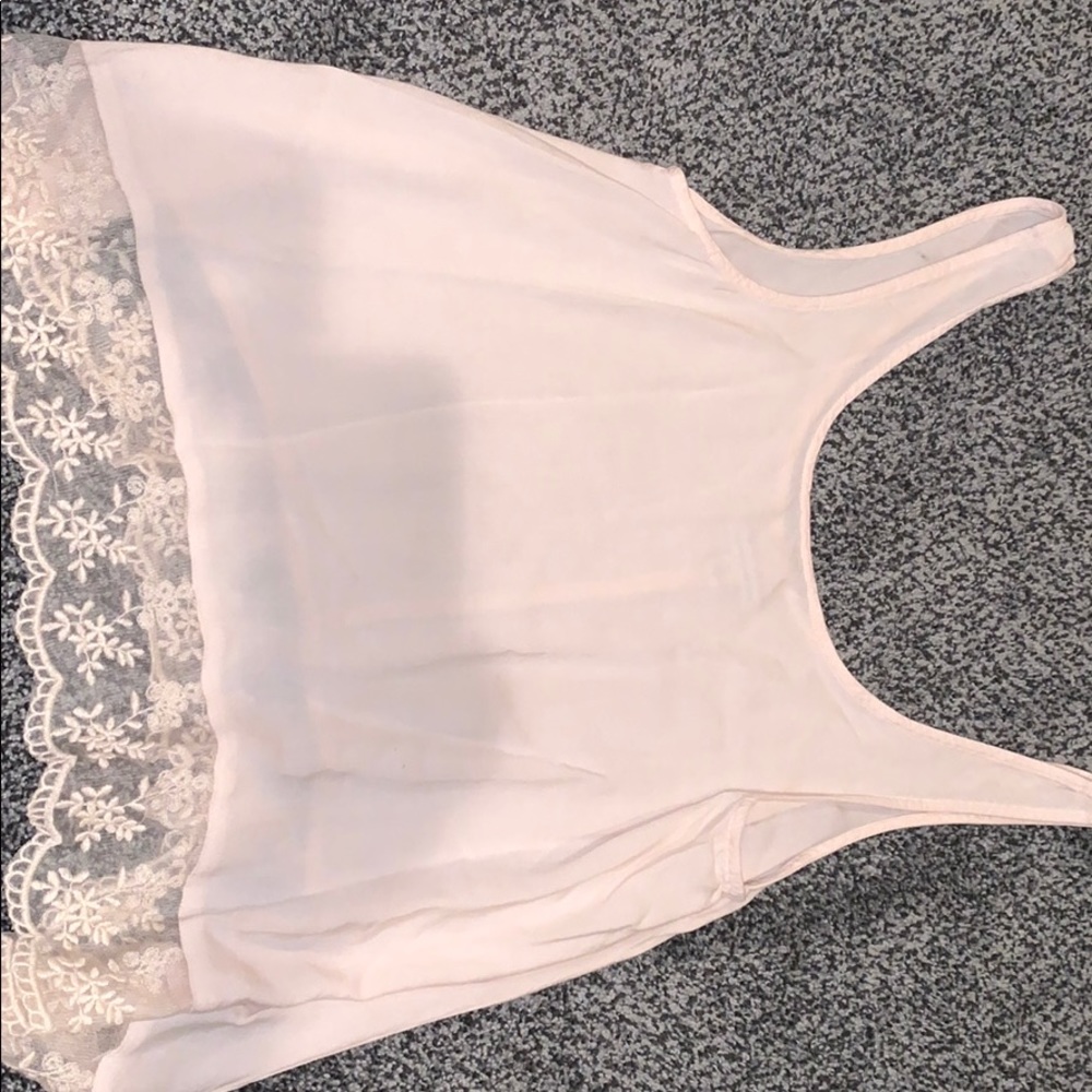 light pink tank top
